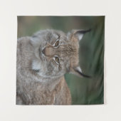 Lynx bekijkt u wandkleed (Voorkant (horizontaal))