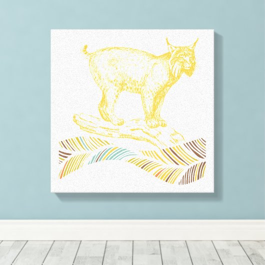 Lynx Canvas Afdruk (Insitu (Houten vloer))