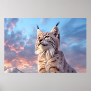 Lynx Dierlijke Natuur Majestic Wilderness Poster