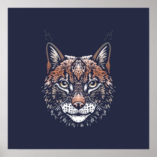 Lynx | Forest Animal Lynx Wall Print (Voorkant)