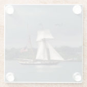 Lynx glazen onderzetter (Achterkant)