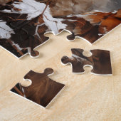 Lynx in de winter legpuzzel (Zijkant)