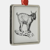 Lynx Metalen Ornament (Rechts)