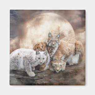 Lynx Moon Art Magnet Magneet