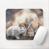 Lynx Moon Art Mousepad Muismat (Met muis)
