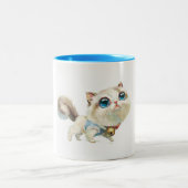 Lynx Point Siamese Cat Character Coffee Mok (Center)
