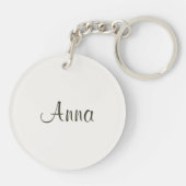 Lynx Point Siamese Cat Personalizeerd Sleutelhanger (Achterkant)