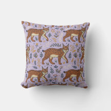 Lynx Print Folk Art Kussenhoes