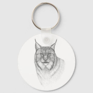 Lynx-ronde sleutelhanger