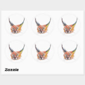 Lynx, Sticker pour amoureux de la nature (Feuille)