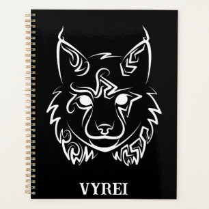 Lynx tribale noire et blanche