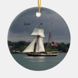 Lynx-versiering Keramisch Ornament