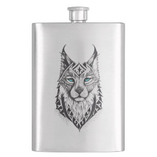 Lynx Wild Animal Natuur Illustratie Art Tattoo Flacon