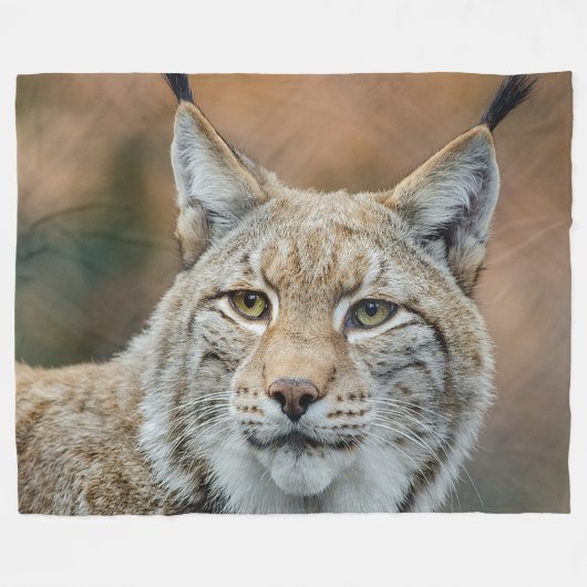 Lynx Wild Cat Fleece Blanket Deken (Voorkant (Horizontaal))