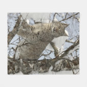 Lynx Wild Cat Fleece Blanket Deken (Voorkant (Horizontaal))
