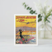  Lyon Aviation Week Travel Ad Briefkaart (Staand voorkant)
