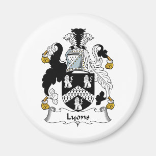 Lyon Family Crest Magneet