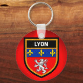 Lyon Flag Sleutelhanger (Voorkant)