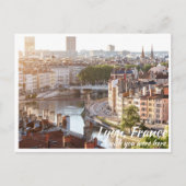 Lyon France avec carte postale River (Devant)