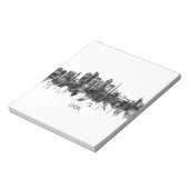 Lyon France Skyline BW Notitieblok (Gedraaid)