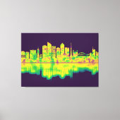 Lyon France Skyline Canvas Afdruk (Voorkant)