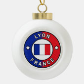 Lyon Frankrijk Keramische Bal Ornament (Voorkant)
