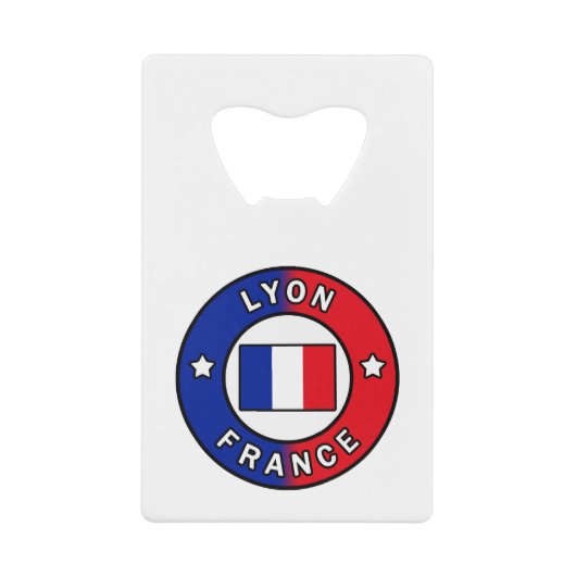 Lyon Frankrijk Kredietkaart Flessenopener (Voorkant)