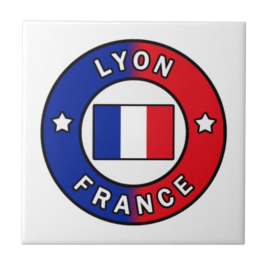 Lyon Frankrijk Tegeltje (Voorkant)