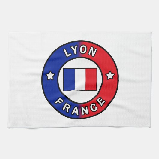 Lyon Frankrijk Theedoek (Horizontaal)