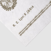  Lyon French Business Typography Wreaths Ti Tissuepapier (Detail)