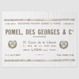  Lyon French Business Typography Wreaths Ti Tissuepapier