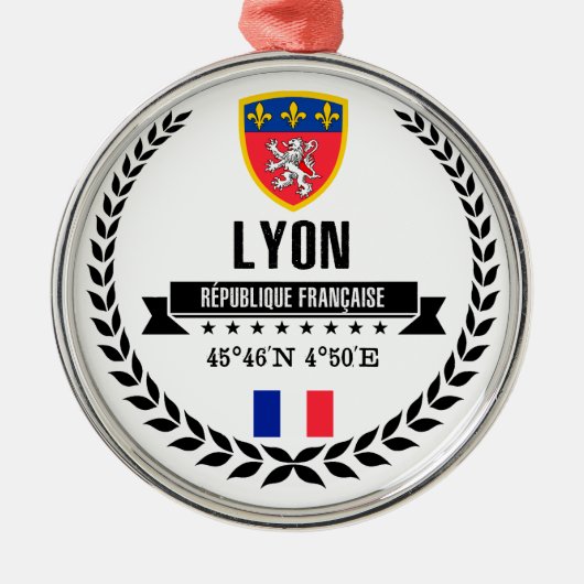 Lyon Metalen Ornament (Voorkant)