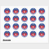 Lyon Round Emblem Ronde Sticker (Vel)