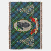 Lyon Scottie Dog kersttrow Blanket Deken (Voorkant Verticaal)