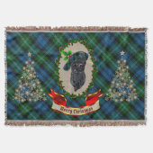 Lyon Scottie Dog kersttrow Blanket Deken (Voorkant)