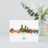 Lyon SKYLINE Briefkaart (Staand voorkant)