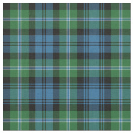 Lyon Tartan Patroon Blauw en Groen Iers Plaid Stof