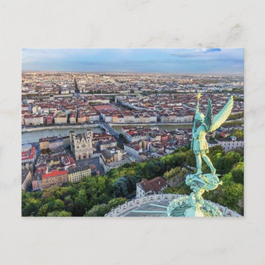 Lyon vue de Fourvière Briefkaart (Voorkant)