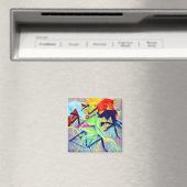 Lyonel Feininger Bicycle Race Magneet (Insitu (Vaatwasser))