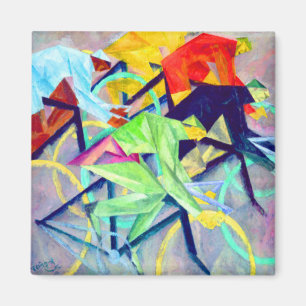 Lyonel Feininger Wielrennen Magneet