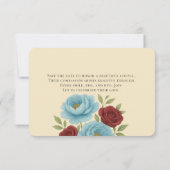 Lyons Blue Peony & Red Rose Bewaar de datum (Achterkant)