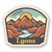 Lyons, Colorado Sticker (Voorkant)