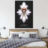 Lypidian II Fractal Art M2 Canvas Afdrukken (Insitu (Slaapkamer))