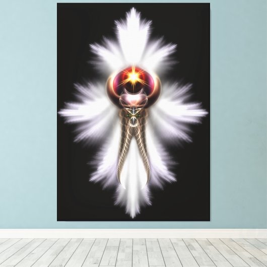 Lypidian II Fractal Art Wrapped Canvas Print (Insitu (Houten vloer))