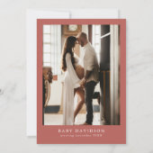 LYRA Boheemse Herfst Bloem Baby Shower Kaart (Achterkant)