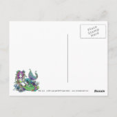 "Lyra" Rainbow Zee Scape Mermaid Briefkaart (Achterkant)