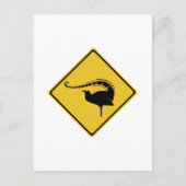Lyrebird Crossing, Traffic Warning Sign, Australië Briefkaart (Voorkant)