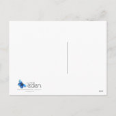 Lyrebird kerstgrillen grafisch groen briefkaart (Achterkant)