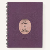 Lyric & Lore Embossed Purple Archive Journal Notitieboek (Voorkant)