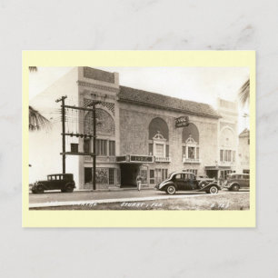 Lyric Movie Theatre, Stuart, Vintage van Florida Briefkaart